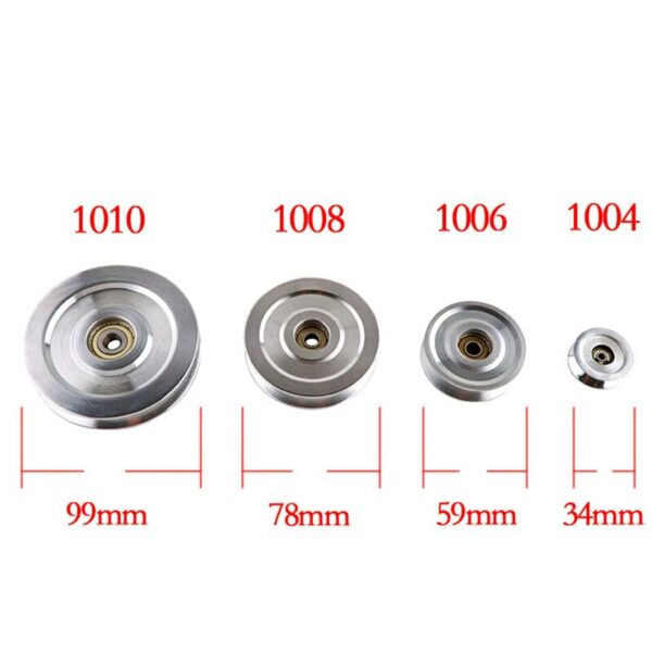 80mm chrome plated steel guide pulley 1008 wire and wire pulley wire and Cable Tension gun pay off rack strander 5