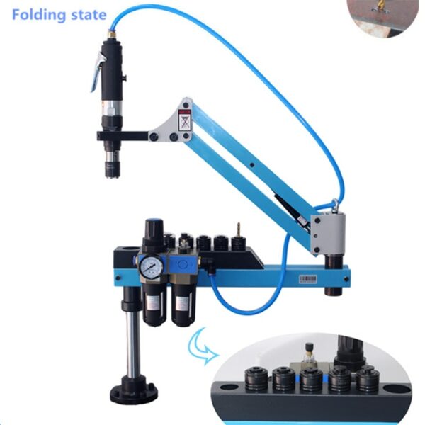 M3-M12 Pneumatic Vertical  Tapping Machine Flexible Arm Automatic Horizontal Wire Air Tapping Tool Drilling Machine High Quality 2