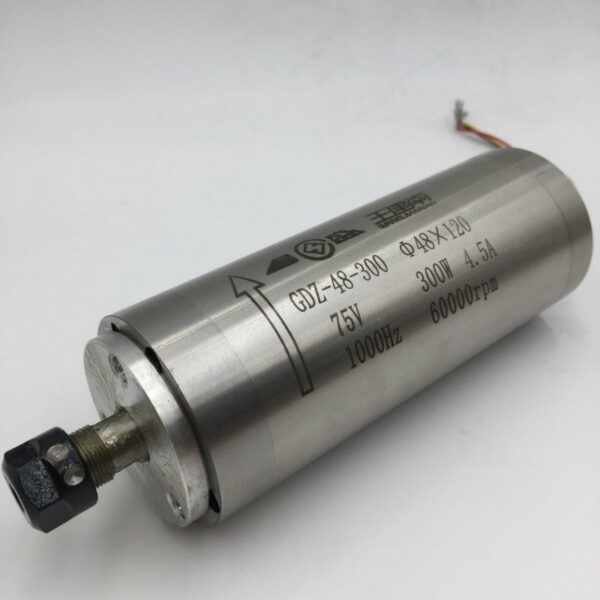 300W 60000rpm Spindle Motor ER8 Water Cooled High Speed High Precision CNC Machine Tool Spindle for CNC Engraving Machine New 1