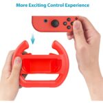 2PCS ABS Steering Wheel Handle Stand Holder Left Right Joy-Con Joycon For Nintendo Switch OLED Controller Wheels Accessories 5