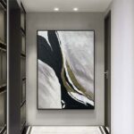 New Abstract Art Decorative Mural Canvas 100% Handmade Customizable Oil Painting Living Room Hotel Restaurant Hanging Picture 1