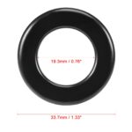 uxcell 8pcs 19.3 x 33.7 x 11.3mm Ferrite Toroid Ring Iron Powder Toroid Cores Black Gray 3