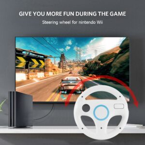 New Durable Plastic Steering Wheel For Nintend For Wii For Mario Kart Racing Games Remote Controller Console Drop Shipping 1