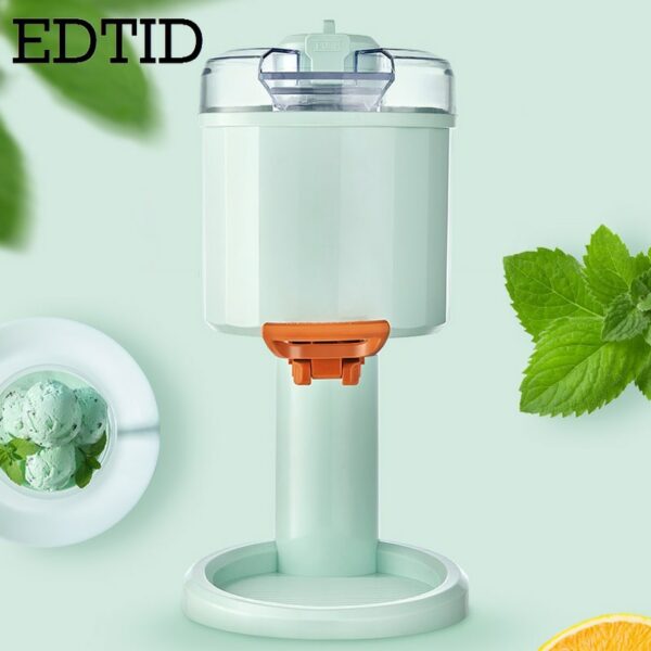 DIY Household Ice Cream Maker Electric Slush Icecream Sundae Making Machine Automatic Fruit-flavored Ice-cream Cone Smoothie EU 5