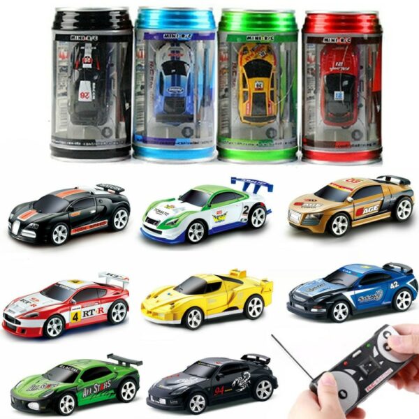 2021 Remote Control Car 20KM/H Coke Can Mini RC Car Radio Remote Control Micro Racing Car 4WD Cars RC Models Toys for Kids Gifts 1