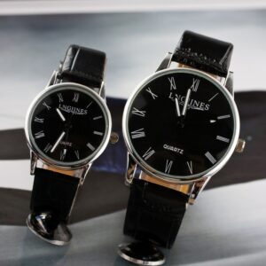 1 Pcs Couple Watches Stylish Waterproof Quartz Watch Leather Strap Sports Watch Convenient Gift Couple Watch Gift With box 2