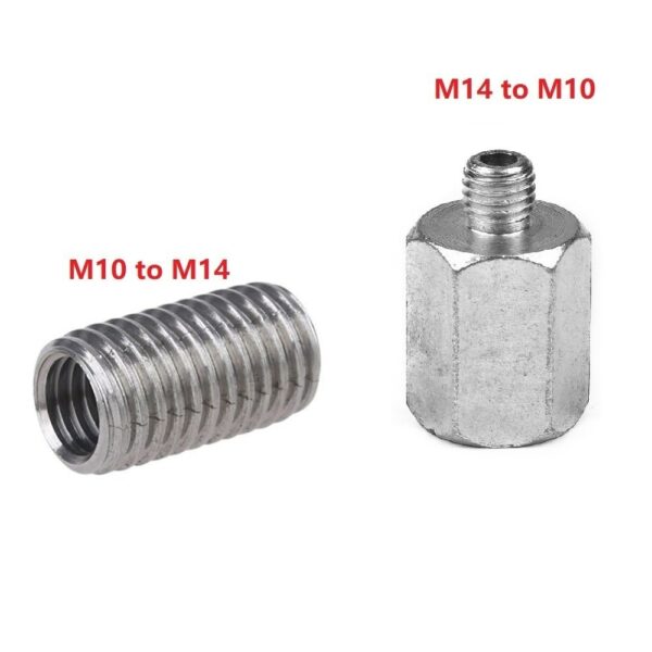 2PCS M10 M14 Adapter Angle Grinder Polisher Thread Drill Bit Interface Converter Polishing Machine Power Tool Accessories 2