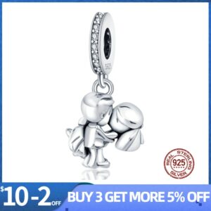 2020 New Arrival 925 Sterling Silver Beads Married Couple Dangle Charms fit Original Pandora Bracelets Women DIY Jewelry CMS1554 1