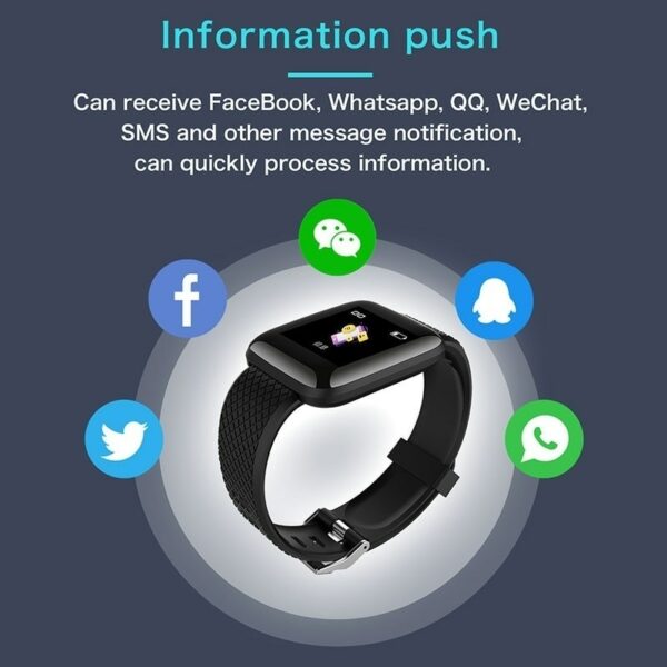 A6 Smart Watch Men 1.3 Color Screen Heart Rate Blood Pressure Monitoring Smart Bracelet Band Fitness Tracker IP67 Waterproof 5