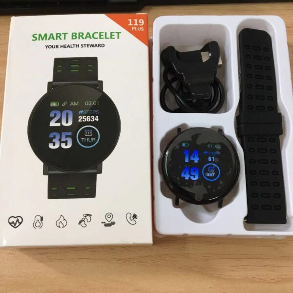 смарт часы 119plus Round Women Smart Watch Fit pro Sport Men Women Smartwatch Heart Rate Blood Pressure Smartband Waterproof 6