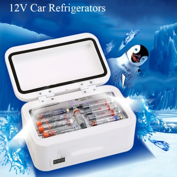 Portable Insulin Storage Cooler Bag Diabetic Insulin Cooler Box Constant Temperature Fridge Mini Refrigerator Ice Box 1