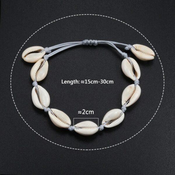 Hot European Style Natural White SeaShell Bracelet Necklace Hand-woven Women Jewelry Creative Conch Shells Accessories Wholesale 5