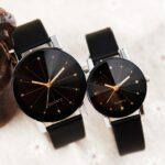 2021 New Fashion Couple Watches Korean Style Watch Ladies And Men Clock Casual Quartz Leather Band Wristwatches Couple Watch 4