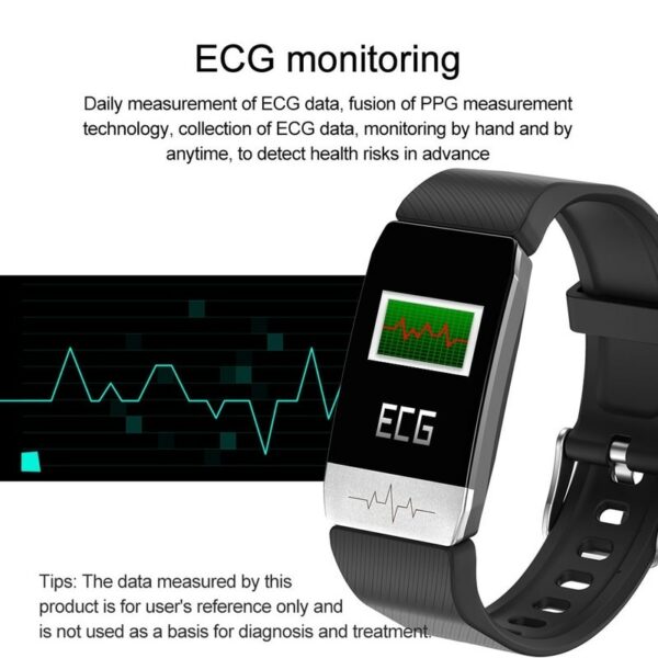 Xiaomi Smart Watch men Temperature Measure ECG Heart Rate Blood Pressure Monitor Drinking Remind Wrist For Huawei Samsung 4