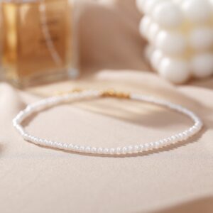 LETAPI 2022 New Elegant White Imitation Pearl Choker Necklace Fashion Full Big Round Pearl Wedding Jewelry for Women 2