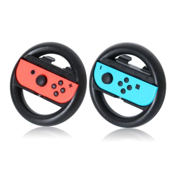 Yoteen 2Pcs Joy-Con Wheel For Nintendo Switch Racing Game Wheel Controller NS Joy-Con Grip Cart Holder 4
