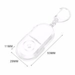 New Portable Size Keychain Old People Anti-Lost Alarm Key Finder Wireless Useful Whistle Sound LED Light Locator Finder Keychain 3