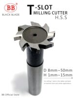 BB T Slot Milling Cutter for Metal HSS Woodruff Key Seat Router Bit Thickness 1-12mm Diameter 8-50mm 1
