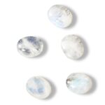 Round Cut Natural Moonstone 10x10MM Loose Stones with Blue light Wholesale Decoration Gemstone Jewelry Gift 5 pcs/set 6