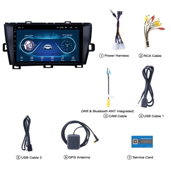 Android 10 For Toyota Prius 2009 2010 2011 2012 2013 Multimedia Stereo Car DVD Player Navigation GPS Radio 6