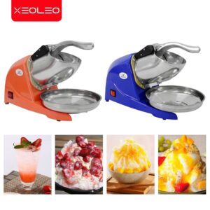 XEOLEO Ice Crusher Multifunctional Electric Automatic Ice Crusher Snow Cone Maker Shaved Ice Machine Double Blade 110/220V 2