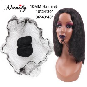 100Pcs Hair Bun Cover Net 7Mm Holes High Quality Invisible Hairnet For Wigs Frontal Closure Cover Hair Extension Weaving Cap 1