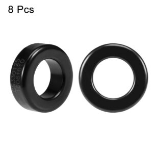 uxcell 8pcs 19.3 x 33.7 x 11.3mm Ferrite Toroid Ring Iron Powder Toroid Cores Black Gray 2