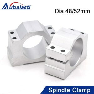 CNC Router Machine Spindle Clamp Diameter 48mm 52mm Spindle Motor Clamp for 300w 400w 500w 600w Motor Mounts Bracket 1