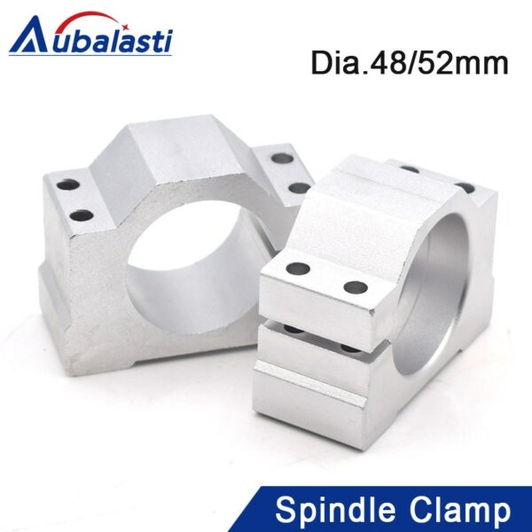 CNC Router Machine Spindle Clamp Diameter 48mm 52mm Spindle Motor Clamp for 300w 400w 500w 600w Motor Mounts Bracket 1