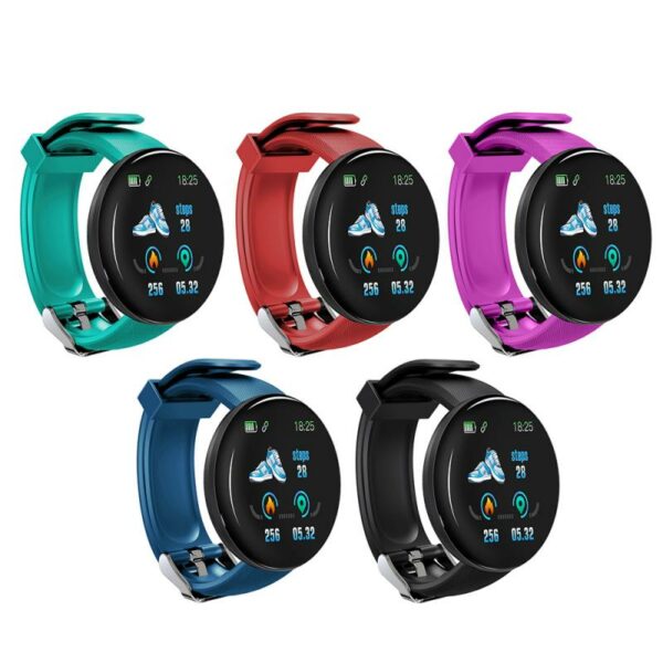 D18S Bluetooth-compatible 1.44 Inch Smart Watch Blood Pressure Heart Rate Sleep Monitor Sport Fitness Bracelet Men Women Band 2