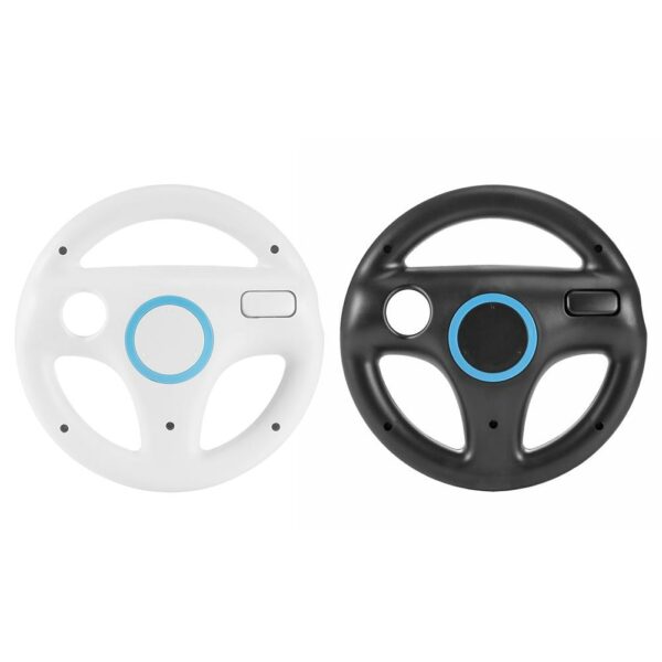 New Durable Plastic Steering Wheel For Nintend For Wii For Mario Kart Racing Games Remote Controller Console Drop Shipping 2