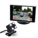 HD With 4 LED Rear View Camera Night Vision Car Parking Monitor TFT Full color 3.5 inch LCD 2