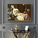 Classical Beautiful Rich Girls Woman Court Lady Canvas Painting For Living Room Wall Art Home Decor Posters And Prints Pictures 2