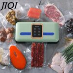 JIQI Household Fresh Packaging Machine Automatic Vacuum Sealer Food Packer 80KPa Sealing Device Modes Container Degasser 220V 4