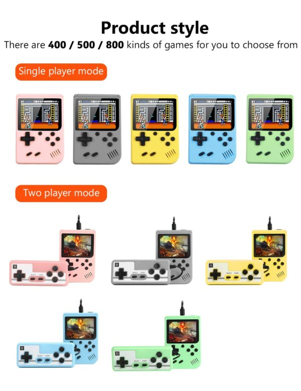 800 In 1 Game Player Handheld Portable Retro Console 8 Bit Built-in Gameboy 3.0 Inch Color LCD Screen Game Box Children Gift 3