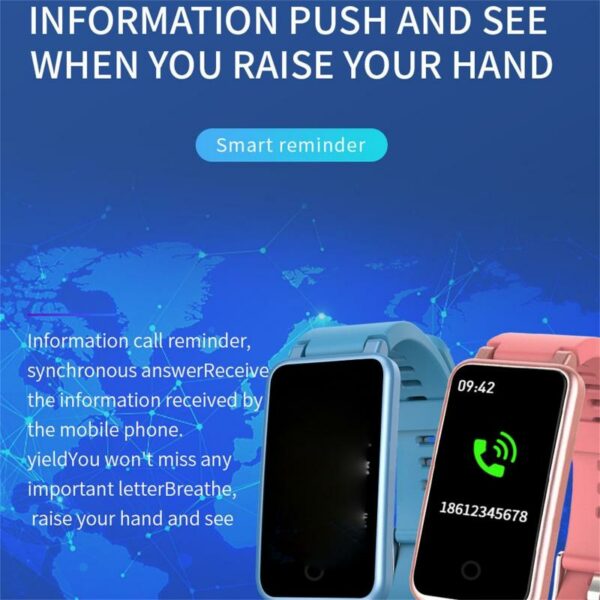 C2 Plus 1.14 Inch Smart Watch Men Women Waterproof Fitness Tracking Sport Smart Bracelet Sleep Blood Pressure Monitoring New 3