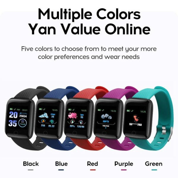 Z4 Dropshipping 116 Plus Digital Smart Sport Watch Color Screen Exercise Heart Rate Blood Pressure Bluetooth Monitoring In stock 5