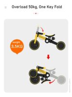 Uonibaby 4  into 1 Children Bicycle Tricycle Two Wheel Bike Baby Balance Bike Kids Scooter Baby Stroller for 1-6 Years Old 5