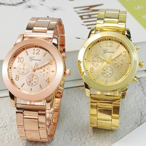 Women For Watches Golden Watch Stainless Steel Ladies Creative Quartz Bracelet Female Clocks Gift Relogio Feminino Reloj Mujer 1