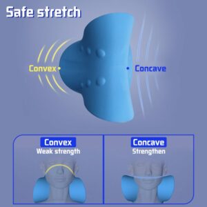 Neck Shoulder Stretcher Relaxer Cervical Chiropractic Traction Device Pillow for Pain Relief Cervical Spine Alignment Gift 2
