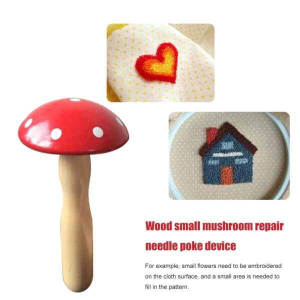 Wooden DIY Darning Mushroom Patching Tool Pants Clothes Socks Sewing Mending Needle Darner Patch Clothes Sewing Thread Tool 2