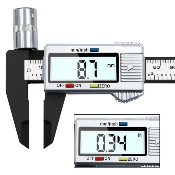 JIGONG High Quality 6inch 150 mm Digital Vernier Caliper Micrometer Guage Widescreen Electronic Accurately Measuring 3