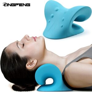 Cervical Spine Stretch Gravity Muscle Relaxation Traction Neck Stretcher Shoulder Massage Pillow Relieve Pain Spine Correction 1