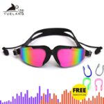 Professional Swimming Goggles Man Silicone Anti-fog UV Adjustable   Multicolor Swimming Glasses With Earplug Men Women Eyewear 1