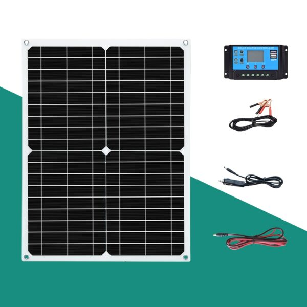 BOGUANG solar panel complete 18V 25W 50w Daily power supply 100w / H Photovoltaic panels kit for 5v USB device 12V battery 1