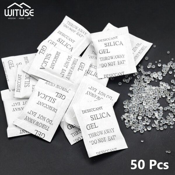 50/100/200 PC Non-Toxic Silica Gel Desiccant Kitchen Room Living Room Moisture Damp Absorber Dehumidifier For Home Accessories 3