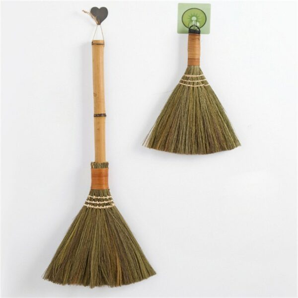 Wooden Floor Soft Fur Broom Sweeping Manual Archaize Broom Household Floor Hair Clean Mans Grass Sweeper Dust Brush Clean Tools 2