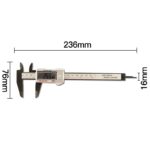 150mm 6 inch LCD Digital Electronic Carbon Fiber Vernier Caliper Gauge Micrometer Measuring Tool High precision carbon fiber 5
