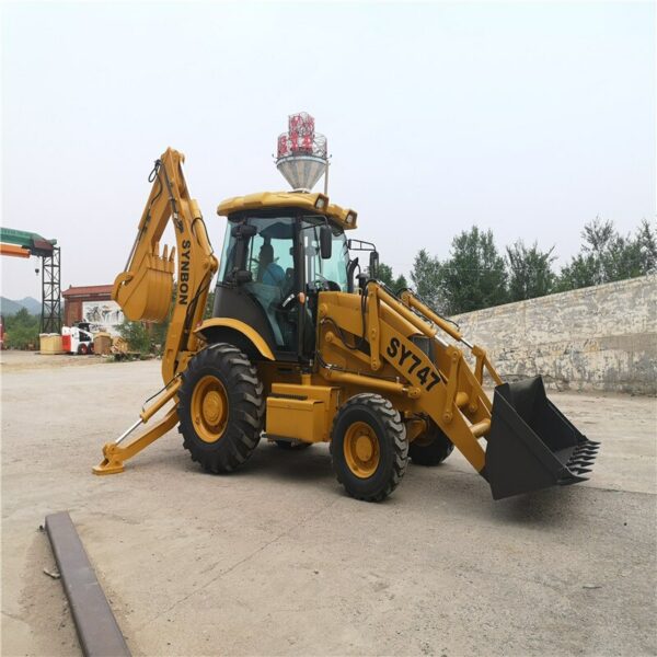 SY747 Backhoe Loader Excavator Bucket  Hydraulic Control  Farm Garden Machine 1