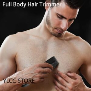 Men's Electric Groin Hair Trimmer Pubic Hair Trimmer Body Grooming Clipper for Men Bikini Epilator Rechargeable Shaver Razor 2